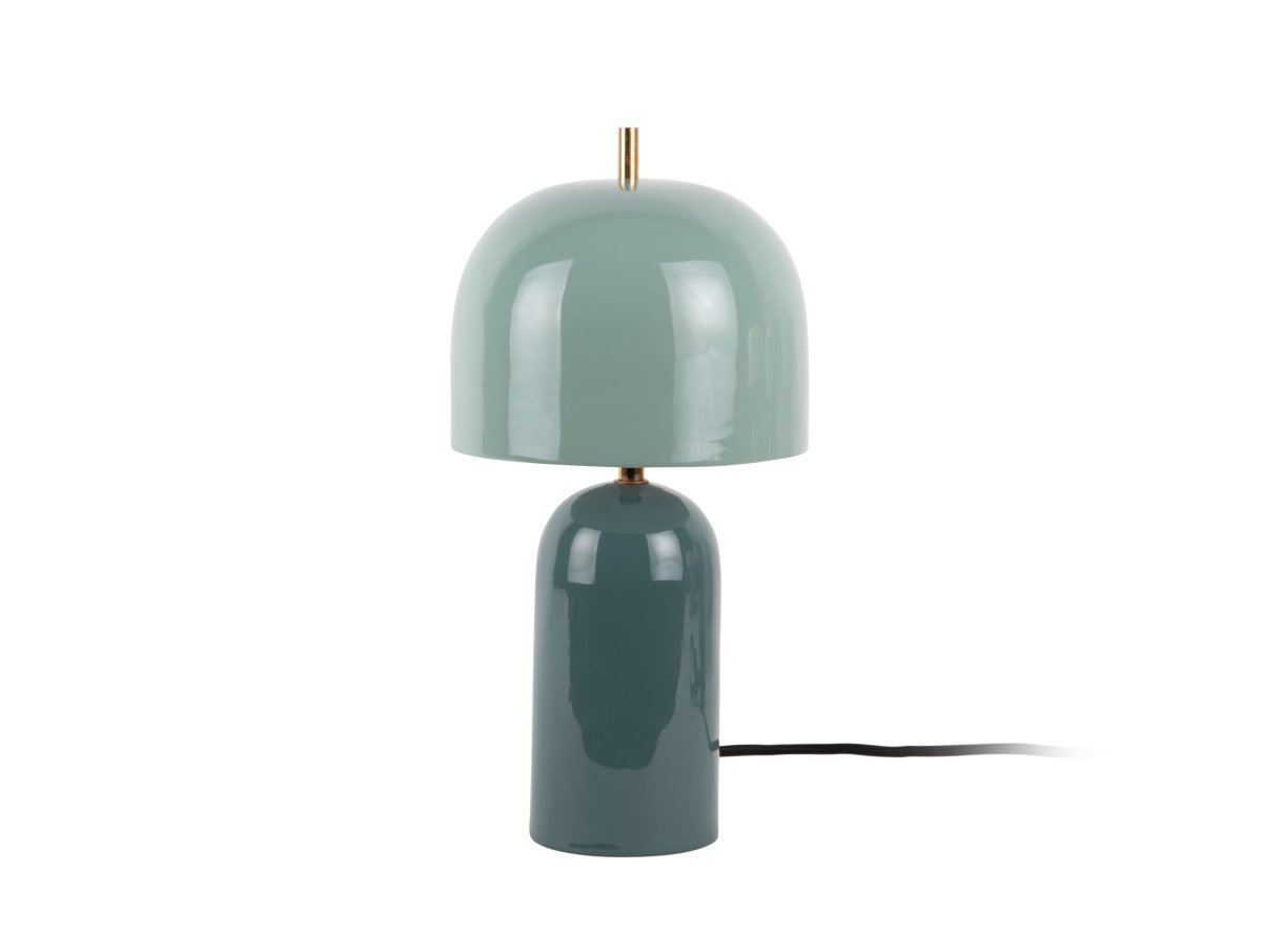 Rico 43cm Blau tischlampe Von Leitmotiv - Der Lampenfu&szlig; in einem dezenten Denimblau harmoniert perfekt mit dem hellblauen Lampenschirm und erzeugt so einen sanften und modernen Kontrast.