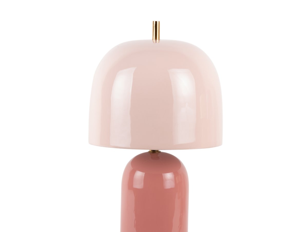 Rico 43cm Rosa tischlampe Von Leitmotiv - Der Lampenfu&szlig; in einem dezenten Dunkelrosa harmoniert perfekt mit dem hellrosa Lampenschirm und erzeugt so einen sanften und modernen Kontrast.