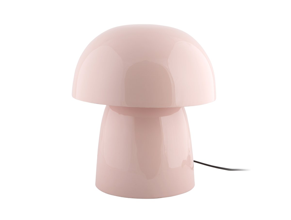 Masivo Seta 34cm Rosa tischlampe Von Leitmotiv - Ihre gro&szlig;z&uuml;gige Gr&ouml;&szlig;e und die sanft geschwungene Pilzform verleihen ihr eine ruhige und zugleich ausdrucksstarke Ausstrahlung.