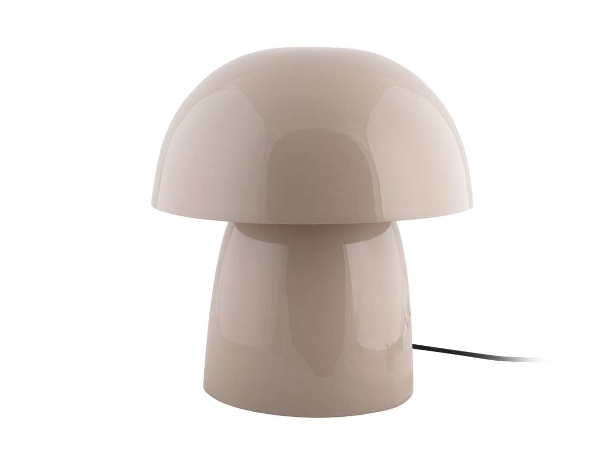 Masivo Seta 34cm Beige tischlampe Von Leitmotiv - Ihre gro&szlig;z&uuml;gige Gr&ouml;&szlig;e und die sanft geschwungene Pilzform verleihen ihr eine ruhige und zugleich ausdrucksstarke Ausstrahlung.