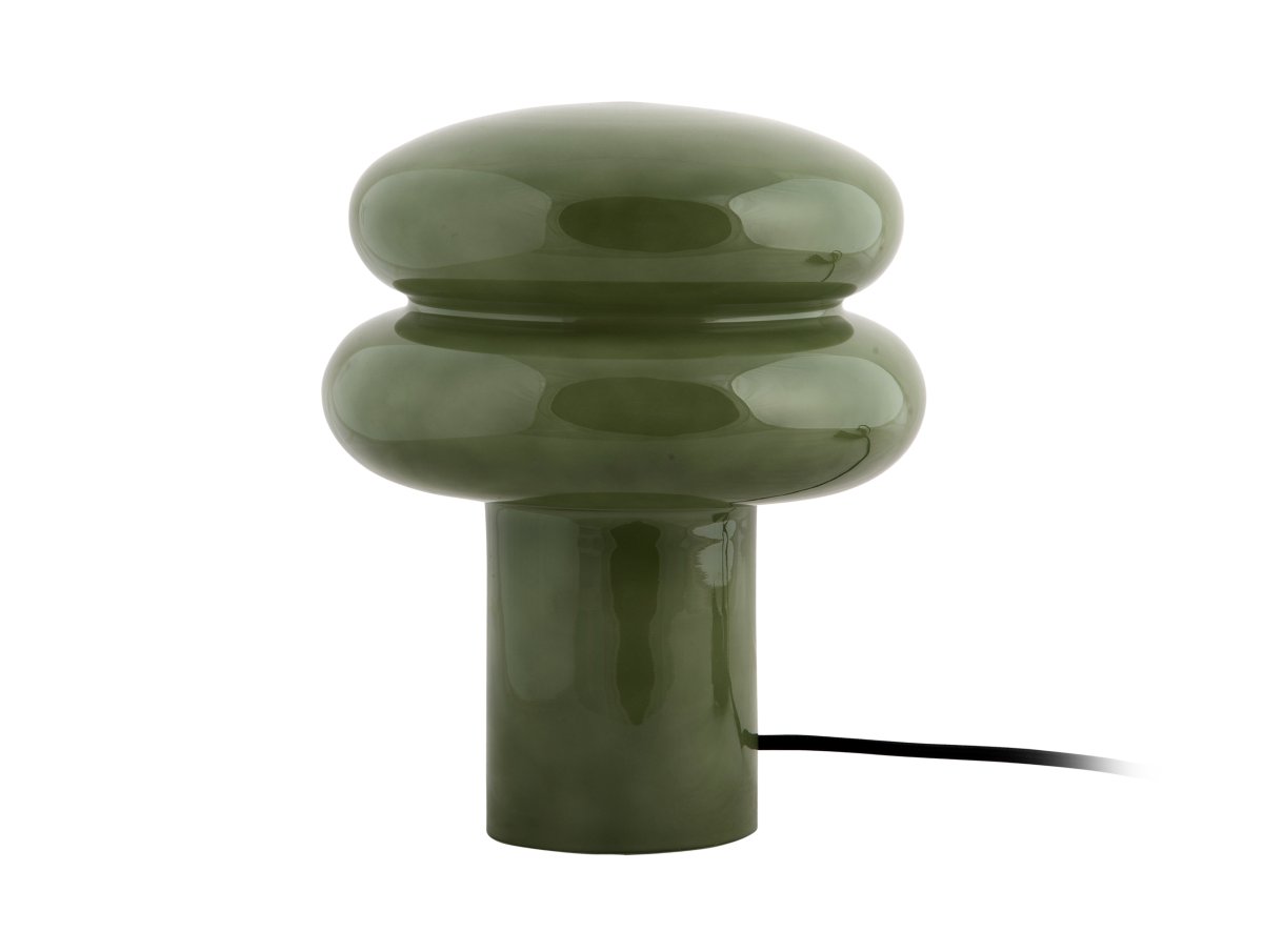 Incesante 24cm Grün tischlampe Von Leitmotiv - Incesante ist eine skulpturale Tischleuchte aus Glas mit einem tiefgr&uuml;nen Schirm, der ein warmes und stimmungsvolles Licht spendet.