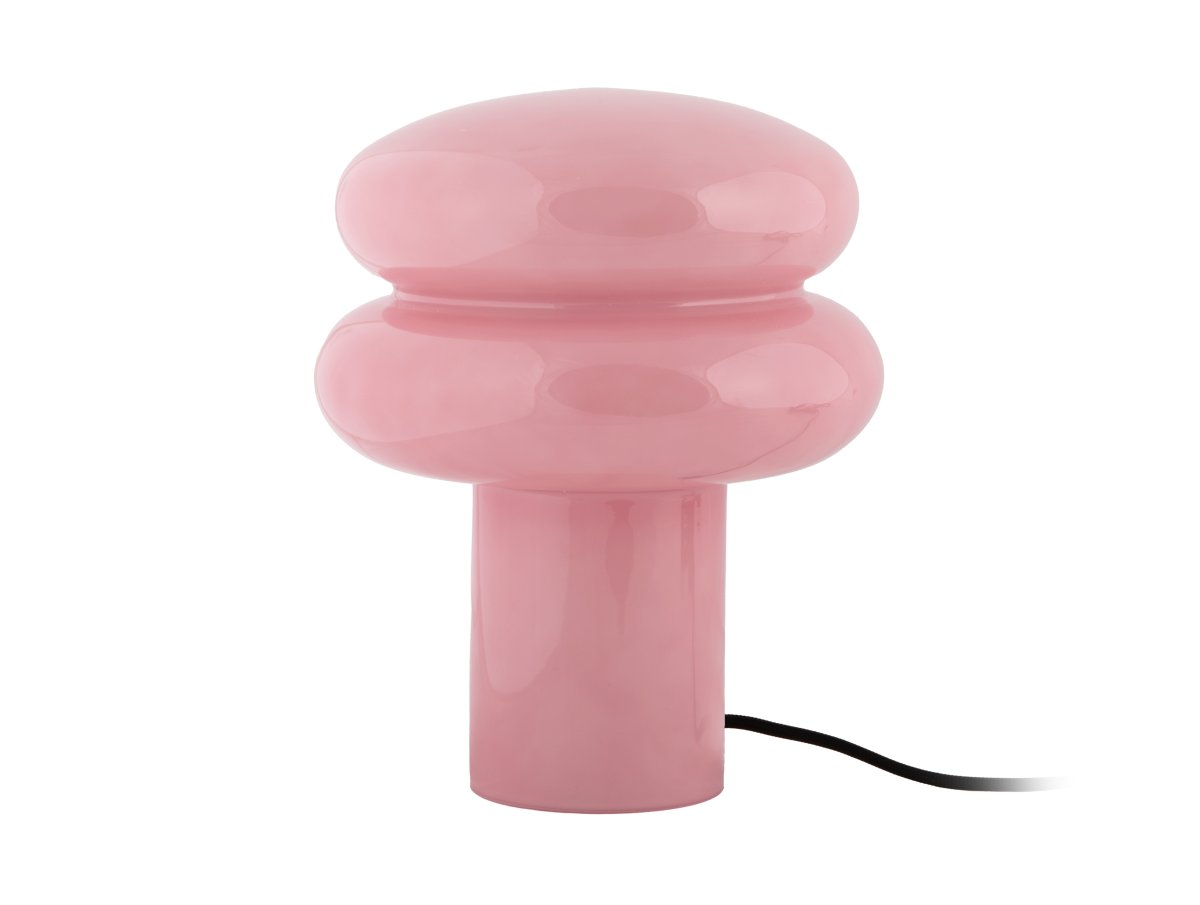 Incesante 24cm Rosa tischlampe Von Leitmotiv - Incesante ist eine skulpturale Tischleuchte aus Glas mit einem rosafarbenen Schirm, die ein warmes und stimmungsvolles Licht spendet.