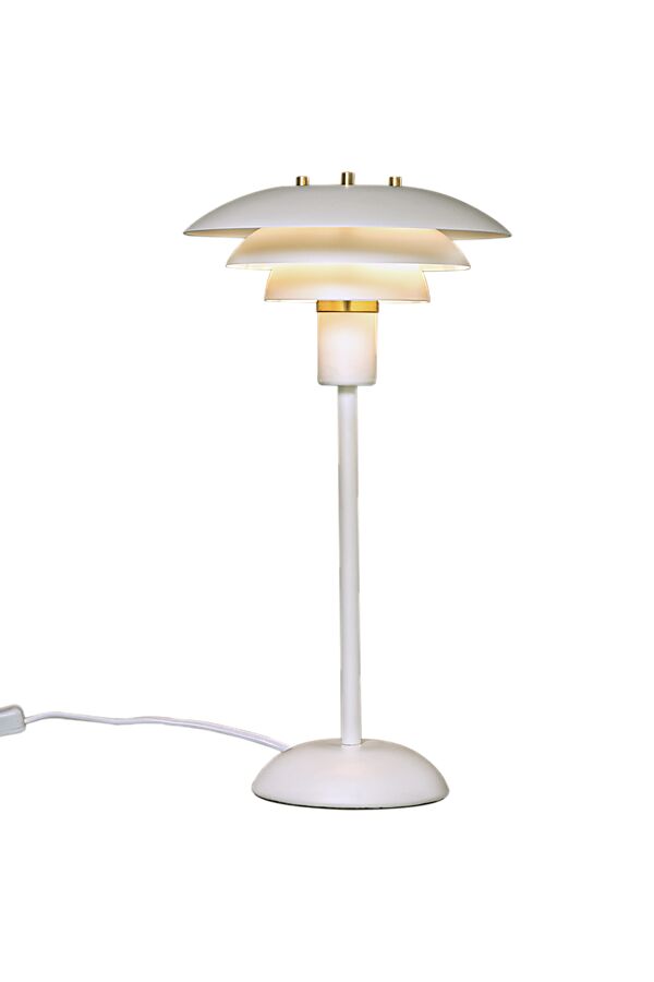 Epsilon 37cm Weiß tischlampe Von Aneta Lighting - Durch den kleinen Bildschirm eignet es sich beispielsweise für den Einsatz im Fenster oder auf einem Regal.