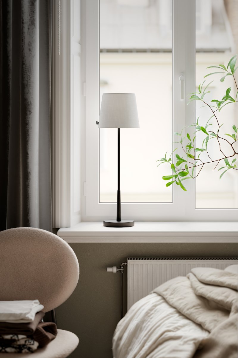 Lumi 68cm Mattschwarz tischlampe Von By Rydéns - Lumi ist eine moderne Tischlampe mit zeitlosem Design.