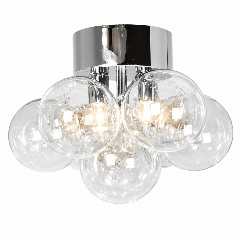 Lustro Ø30 Transparent deckenleuchte Von By Rydéns - Das klare Glas verbreitet ein sanftes und stimmungsvolles Licht, das eine angenehme Atmosph&auml;re im Raum schafft.