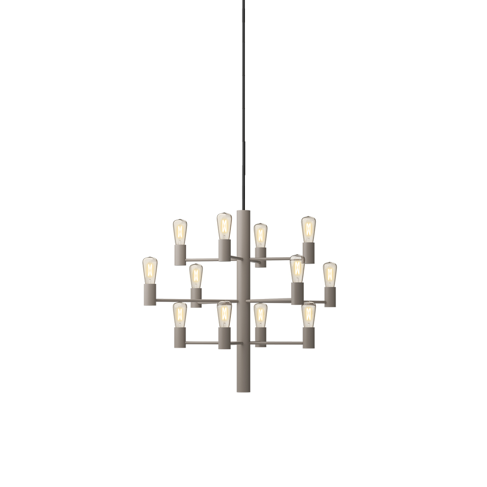 Manola 12 Ø60 Beige hängelampe Von Herstal - Manola &auml;r exceptionell i sin design och skapar en magnifik atmosf&auml;r.