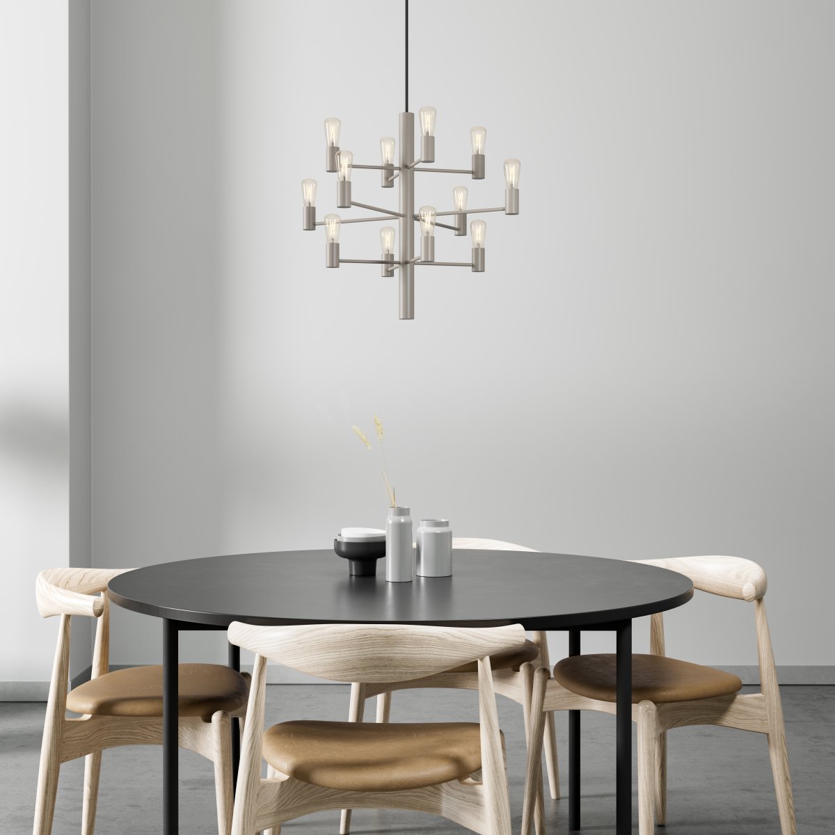 Manola 12 Ø60 Beige hängelampe Von Herstal - Manola &auml;r exceptionell i sin design och skapar en magnifik atmosf&auml;r.
