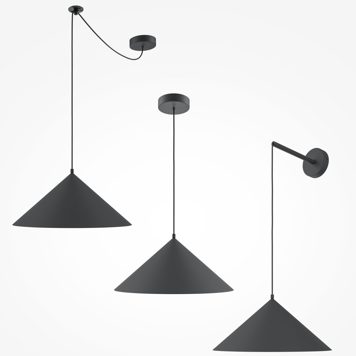 Basic colors Ø35 Schwarz hängelampe Von Maytoni - Die einfache und doch raffinierte Form macht sie zu einer ausgezeichneten Wahl für jeden Raum, in dem Sie einen stilvollen und zeitlosen Ausdruck schaffen möchten.