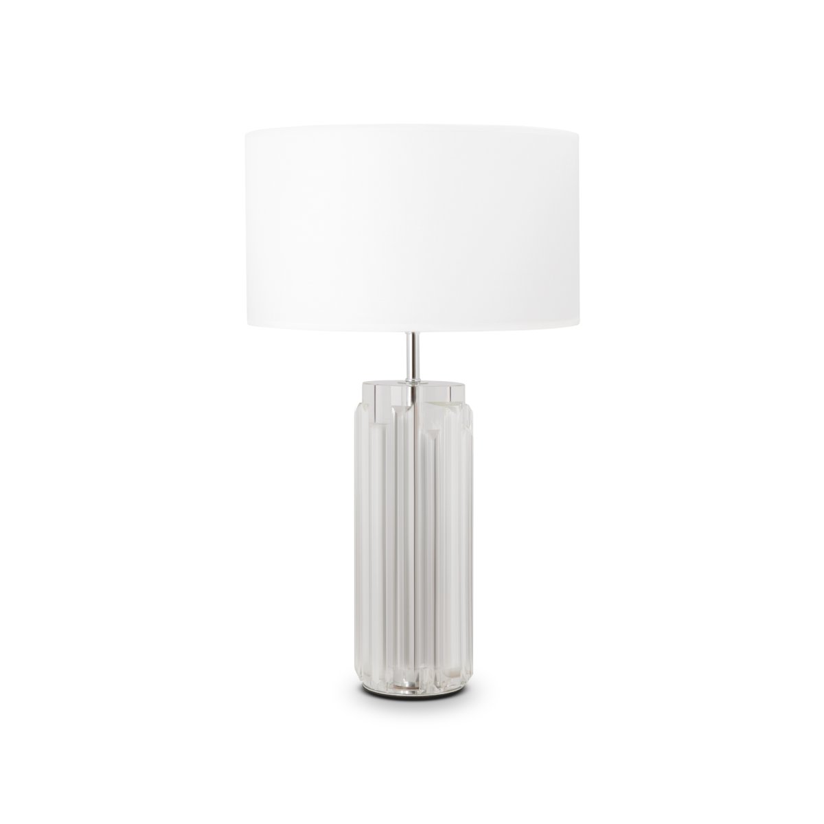 Muse 52cm Chrom tischlampe Von Maytoni - Die Tischlampe Muse hat ein elegantes Design mit einem geformten Sockel aus Gussglas, was sie zu einem wahren Kunstwerk macht.