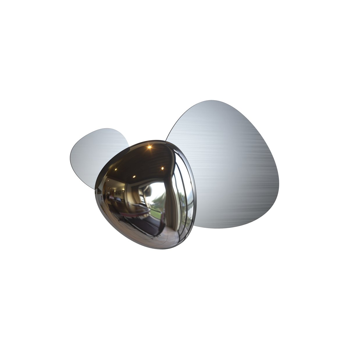 Zoombild von Jack-stone 36cm Nickel wandlampe Von Maytoni - Perfekt, um dem Wohnzimmer oder Flur eine exklusive Note zu verleihen und gleichzeitig ein warmes und einladendes Licht zu verbreiten.
