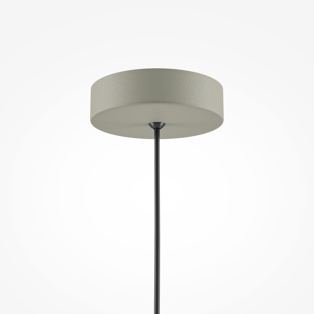 Basic colors Ø35 Grau hängelampe Von Maytoni - Mit ihrem Schirm in Form einer Mondsichel in einem eleganten Neutralton verbreitet sie ein gerichtetes, angenehmes Licht, das eine moderne und harmonische Atmosphäre schafft.