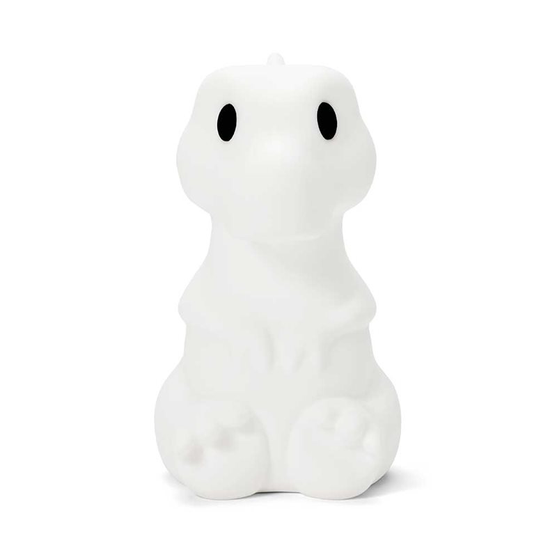 Rena First Light Weiß kinderlampe Von Mr Maria - Rena hat die Form eines s&uuml;&szlig;en und freundlichen Tyrannosaurus Rex und ist eine sichere Begleiterin beim n&auml;chtlichen F&uuml;ttern, beim Vorlesen von Gutenachtgeschichten und beim Tr&auml;umen.