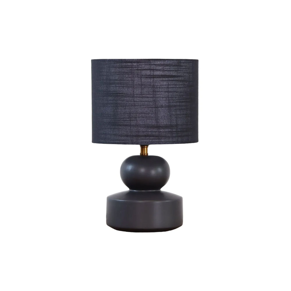 Muschi 36cm Schwarz tischlampe Von Nordic Lighting - Das stilvolle Design und der dunkle Farbton wirken elegant und eignen sich perfekt f&uuml;r eine gem&uuml;tliche und stimmungsvolle Beleuchtung im Wohnzimmer, Schlafzimmer oder Flur.