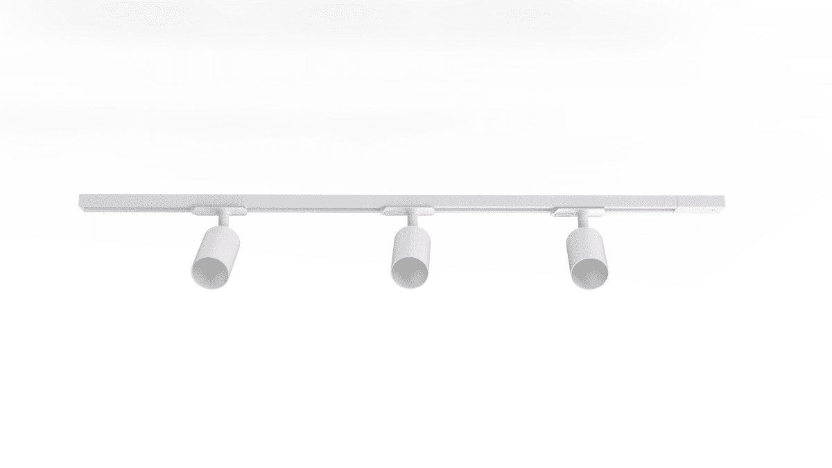 Forma 3-sett Weiß Von Nordic Lighting - Ein komplettes Set aus Schienen und Strahlern von Nordic Lighting.