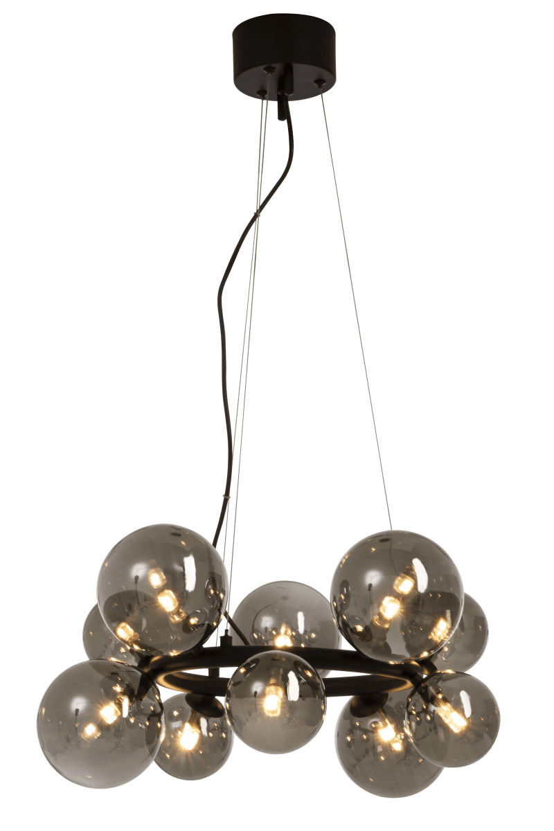 Molekyl Ø50 Rauchgrau hängelampe Von Aneta Lighting - Sein modernes und einzigartiges Design in Kombination mit hochwertigen Materialien macht es zur idealen Wahl f&uuml;r designbewusste Menschen &ndash; eine Lampe, die sowohl die Stimmung verbessert als auch ein Stil-Statement darstellt.