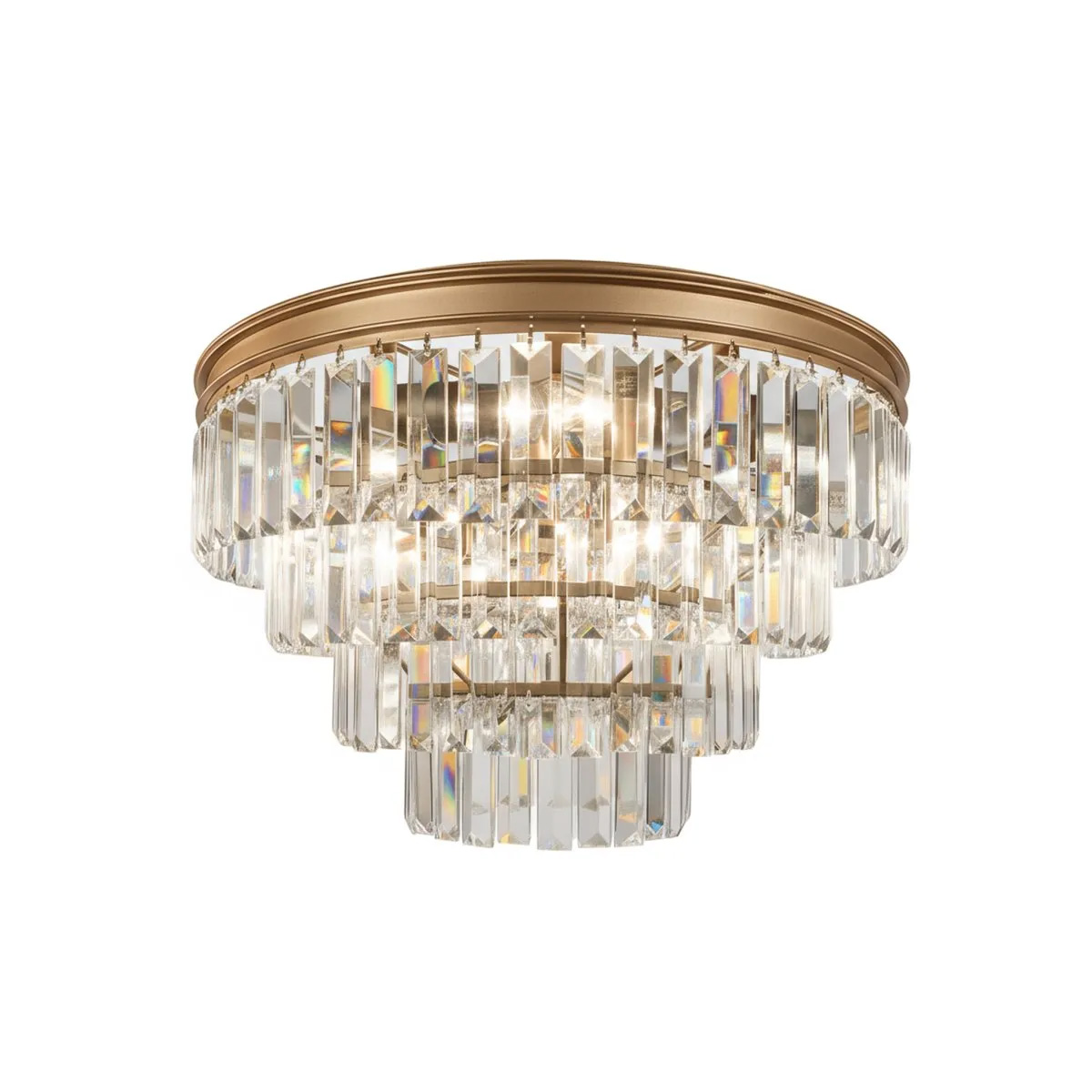 Oxford Ø50 Antikes Messing kristall Von Lampan - Die klassische Messingoptik verleiht der Leuchte einen zeitlosen Charakter und l&auml;sst sie sowohl in modernen als auch in traditionellen Umgebungen gleicherma&szlig;en sch&ouml;n wirken.