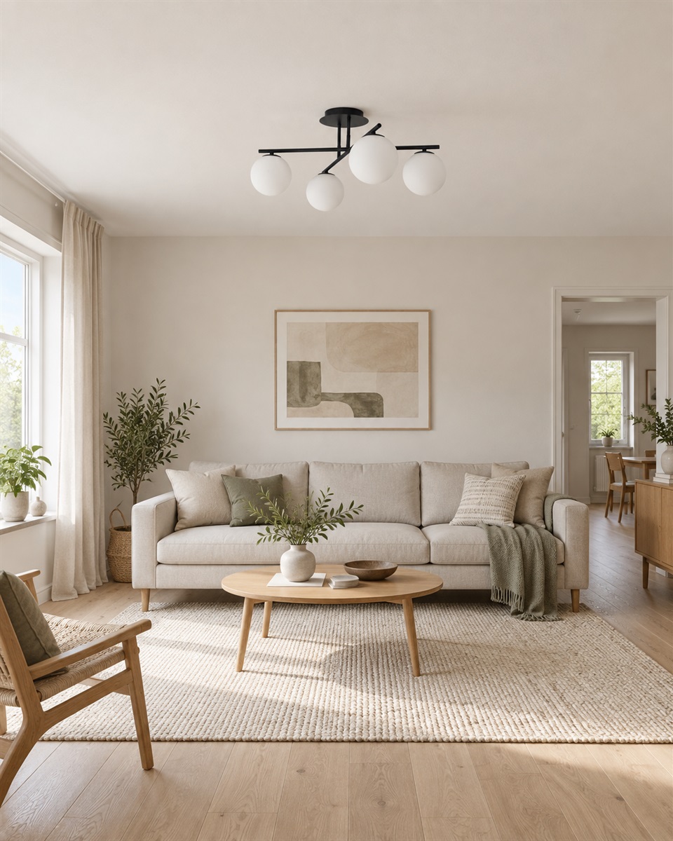 Globi 4 Ø65 Schwarzweiß deckenleuchte Von Nordic Lighting - Globi 4 ist eine moderne Deckenleuchte, die stilvolles Design und ein sanftes, angenehmes Licht bietet.