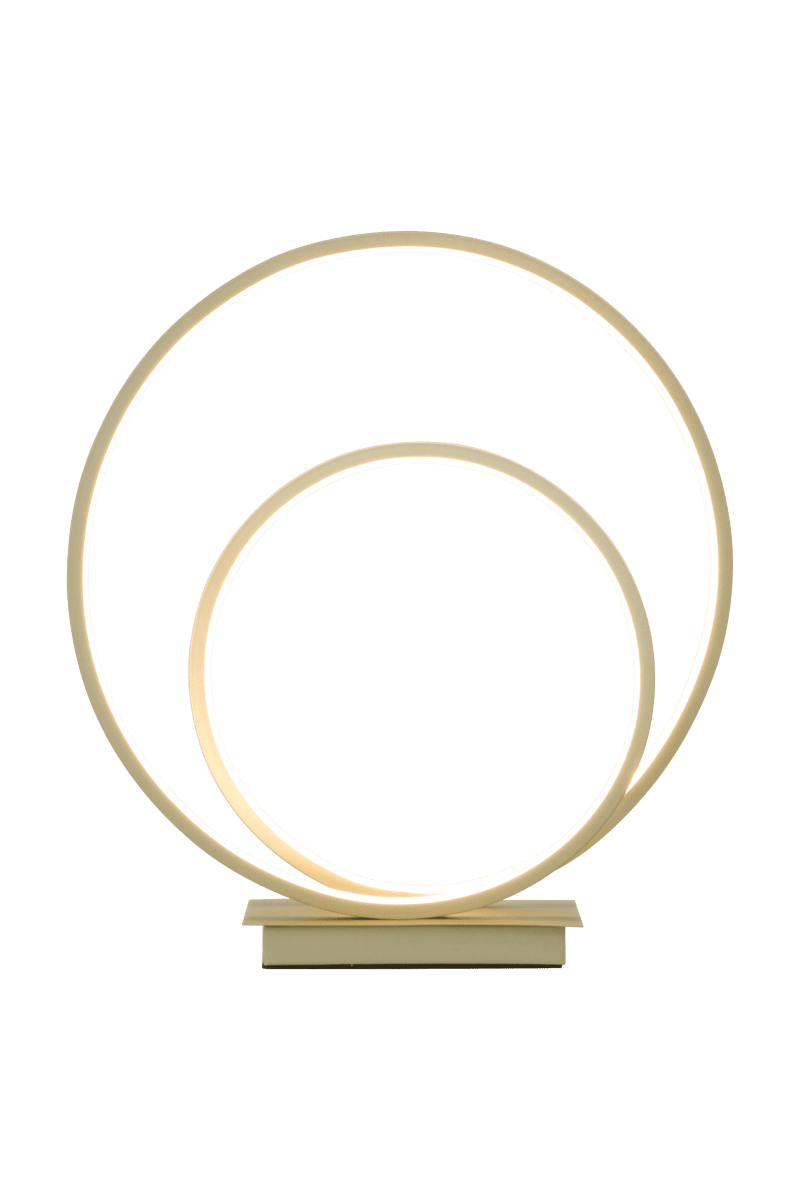 Loop 37cm Sekt tischlampe Von Aneta Lighting - Integrierte 14W LED, dimmbar über einen 3-Stufen-Dimmer am Lampensockel.
