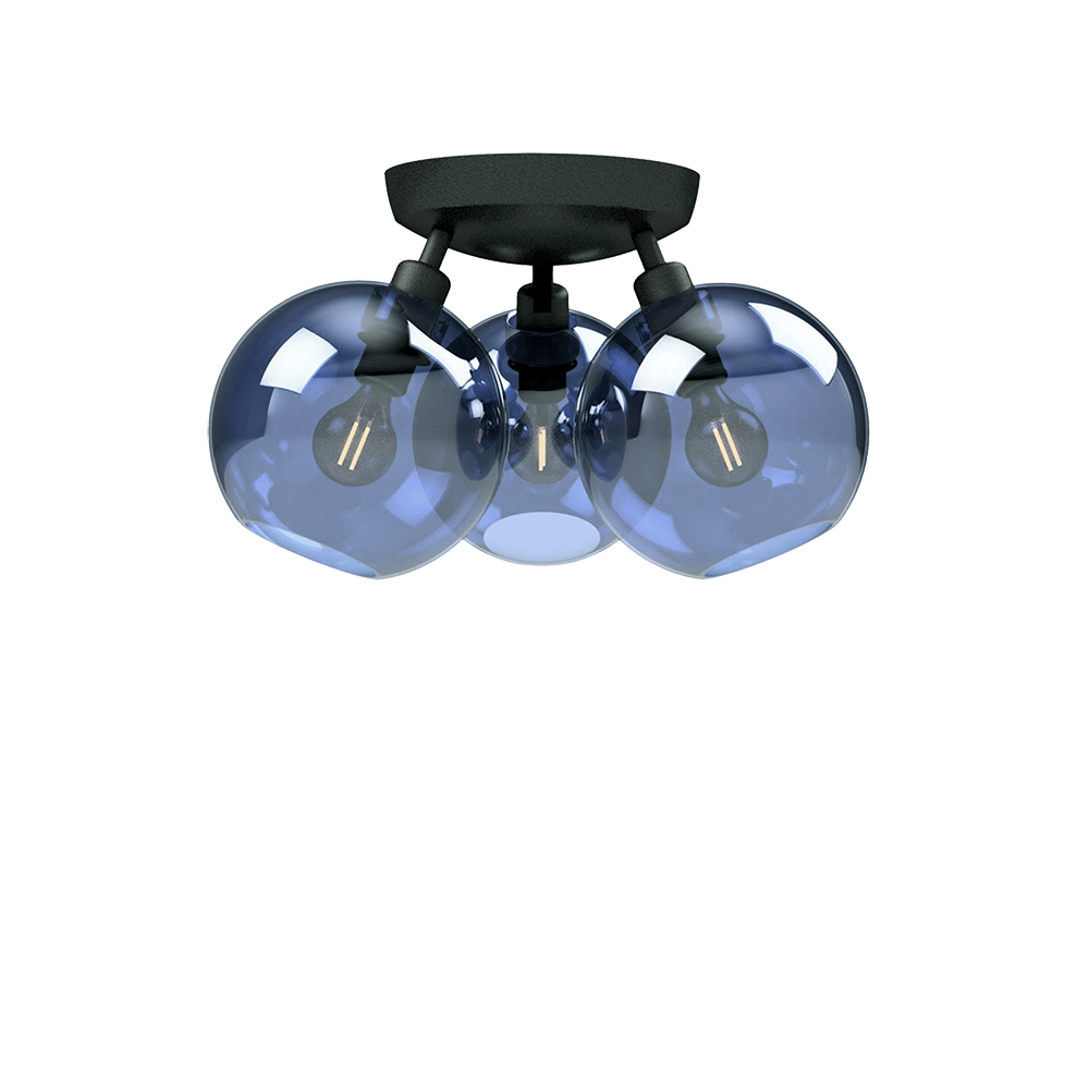 Gloria Ø35 Schwarz/Blau deckenleuchte Von Belid - Gloria ist f&uuml;r stilvolle Gl&uuml;hlampen konzipiert und sorgt f&uuml;r eine sch&ouml;ne und dekorative Lichtwirkung.