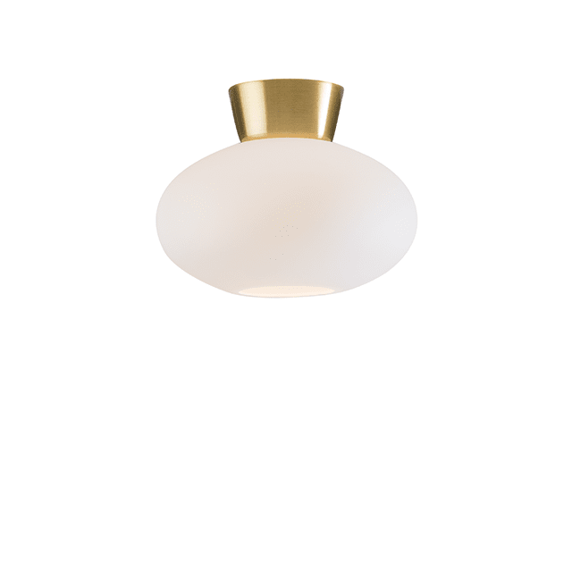 Bullo Ø27 Messing/Opal deckenleuchte Von Belid - F&uuml;r Badezimmer zugelassen, passt aber in die meisten R&auml;ume Ihres Zuhauses.