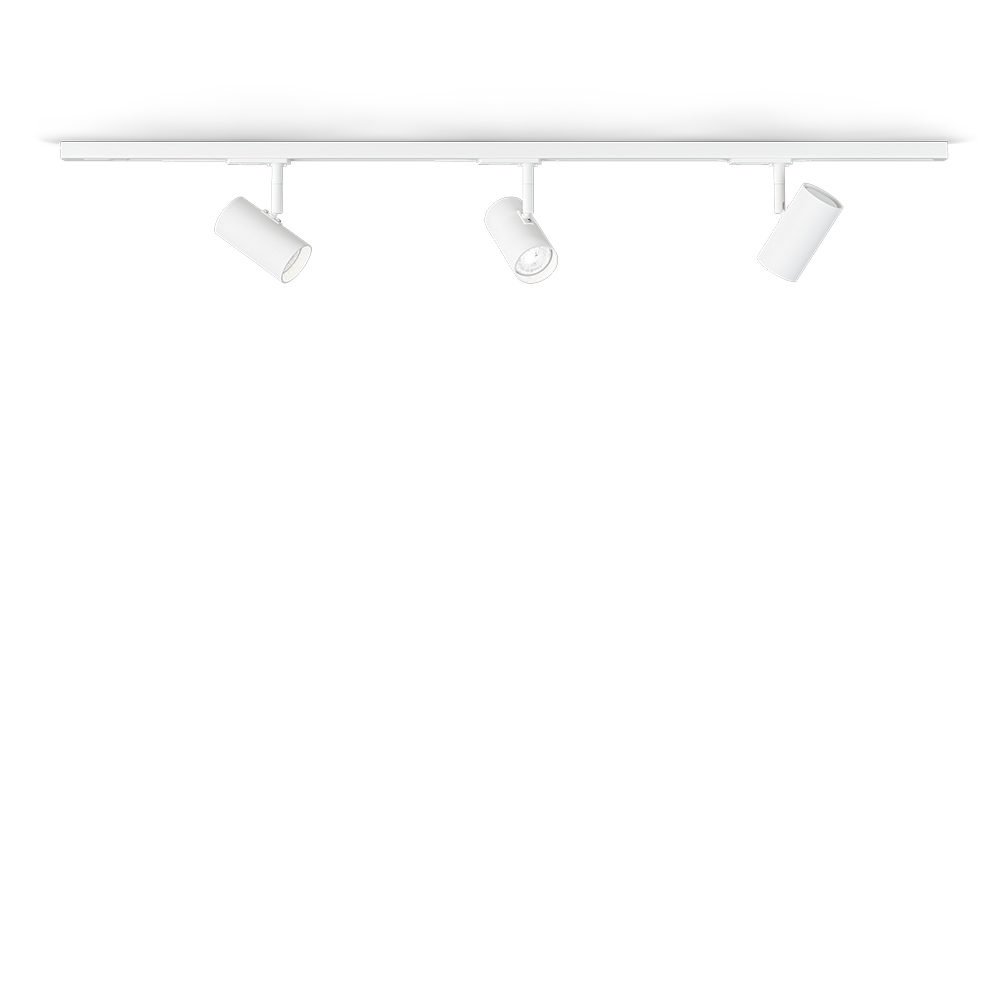 Tyson Set Weiße Struktur Von Belid - Dieses Produkt passt mit seinem stilvollen Design perfekt in jedes Zuhause und ist mit GU10-Fassungen, 3x10W Leistung und einer Dimmfunktion ausgestattet.