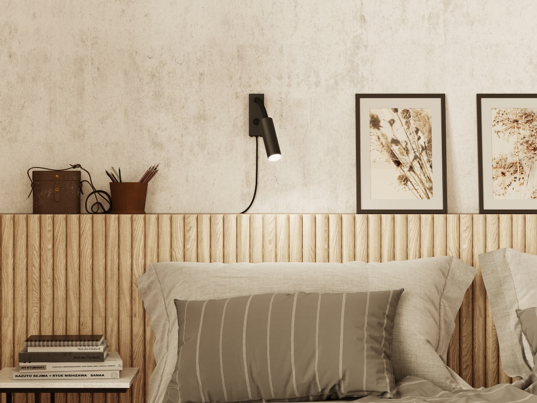 Pipeline Flex Mattschwarz leselampe Von Herstal - Seine klaren Linien und die kompakte Form sorgen f&uuml;r eine stabile, stilvolle Pr&auml;senz, die jedes Interieur erg&auml;nzt.