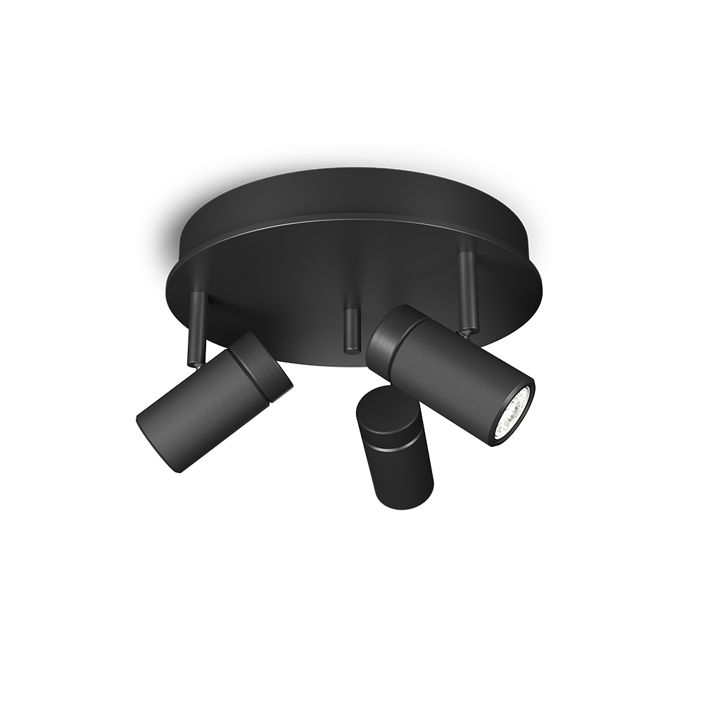 Holder 3 Schwarz spotlight Von Herstal - Die Holder-Familie zeichnet sich durch die Kombination von Metall und Holz aus.