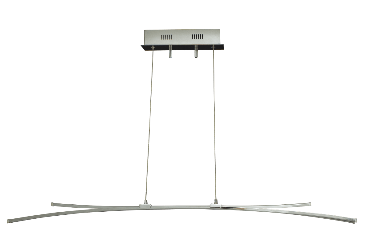 Svala 114cm Chrom hängelampe Von Aneta Lighting - Aluminium und 30W LED, das Leuchtmittel ist integriert und dimmbar.