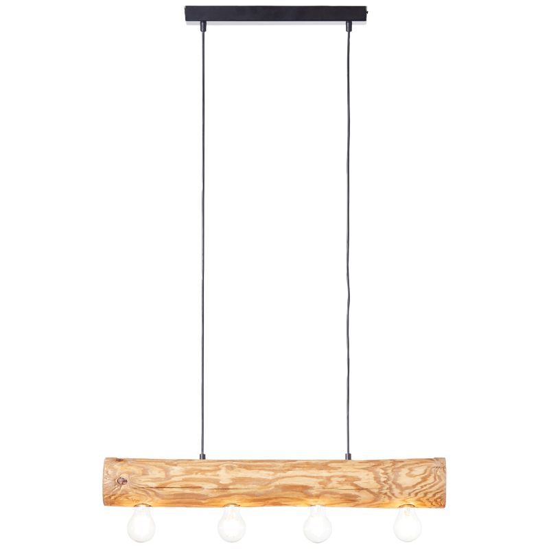 Trabo 70cm Holz hängelampe Von Brilliant - Die Kombination aus Holz und moderner Funktionalität verleiht der Leuchte einen natürlichen und zeitlosen Ausdruck.