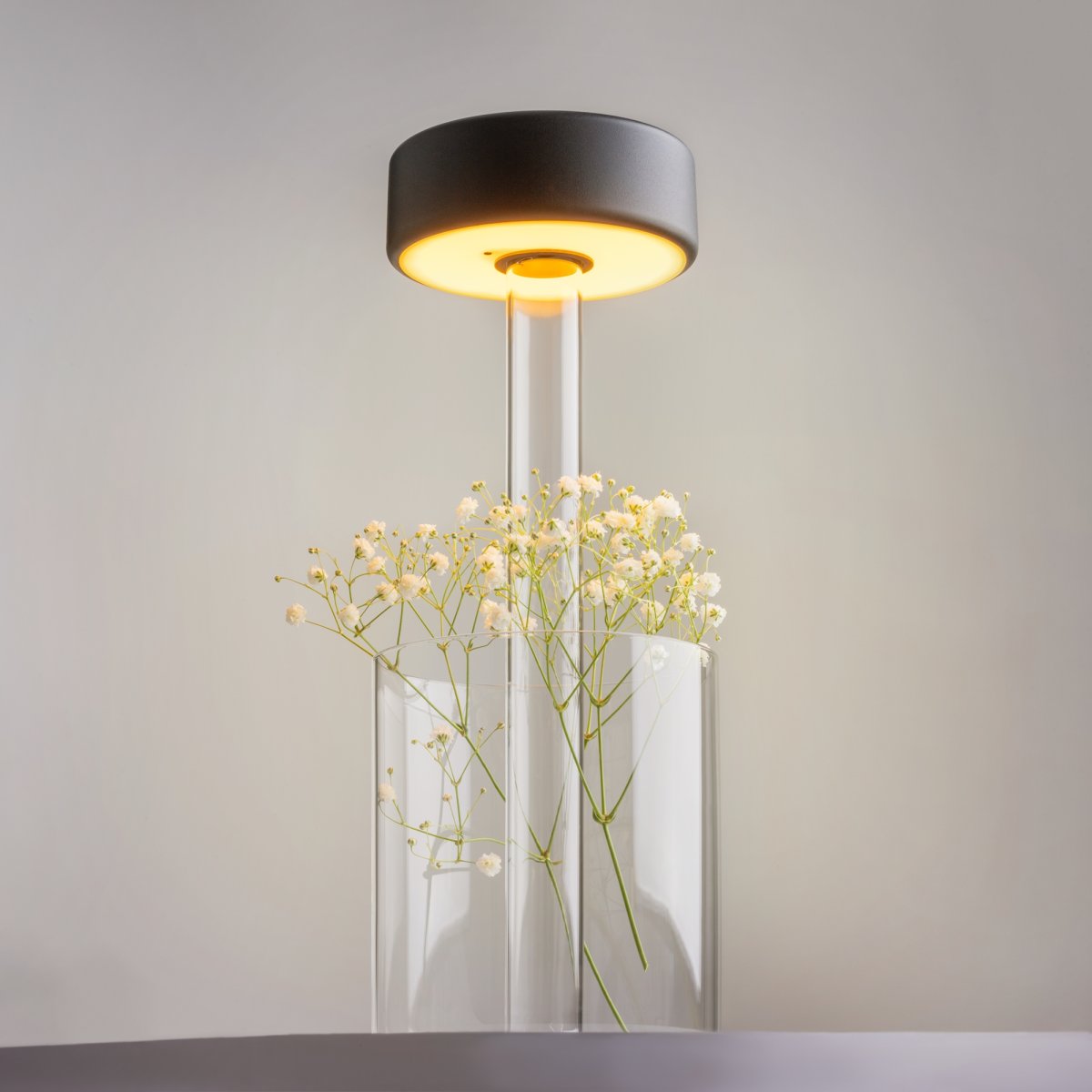 AI Collaboration 35cm Schwarz tragbare Von Maytoni - Die Lampen verfügen über einen praktischen Touch-Schalter über dem Lampenschirm und sind tragbar mit einer Akkulaufzeit von bis zu 8 Stunden.