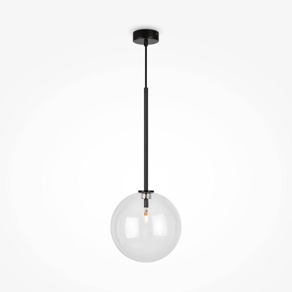 Mood Ø20 Schwarz hängelampe Von Maytoni - Diese Serie bezaubert durch ihre harmonischen Proportionen und die einzigartige Kombination aus Metallstruktur und Glaskugel.