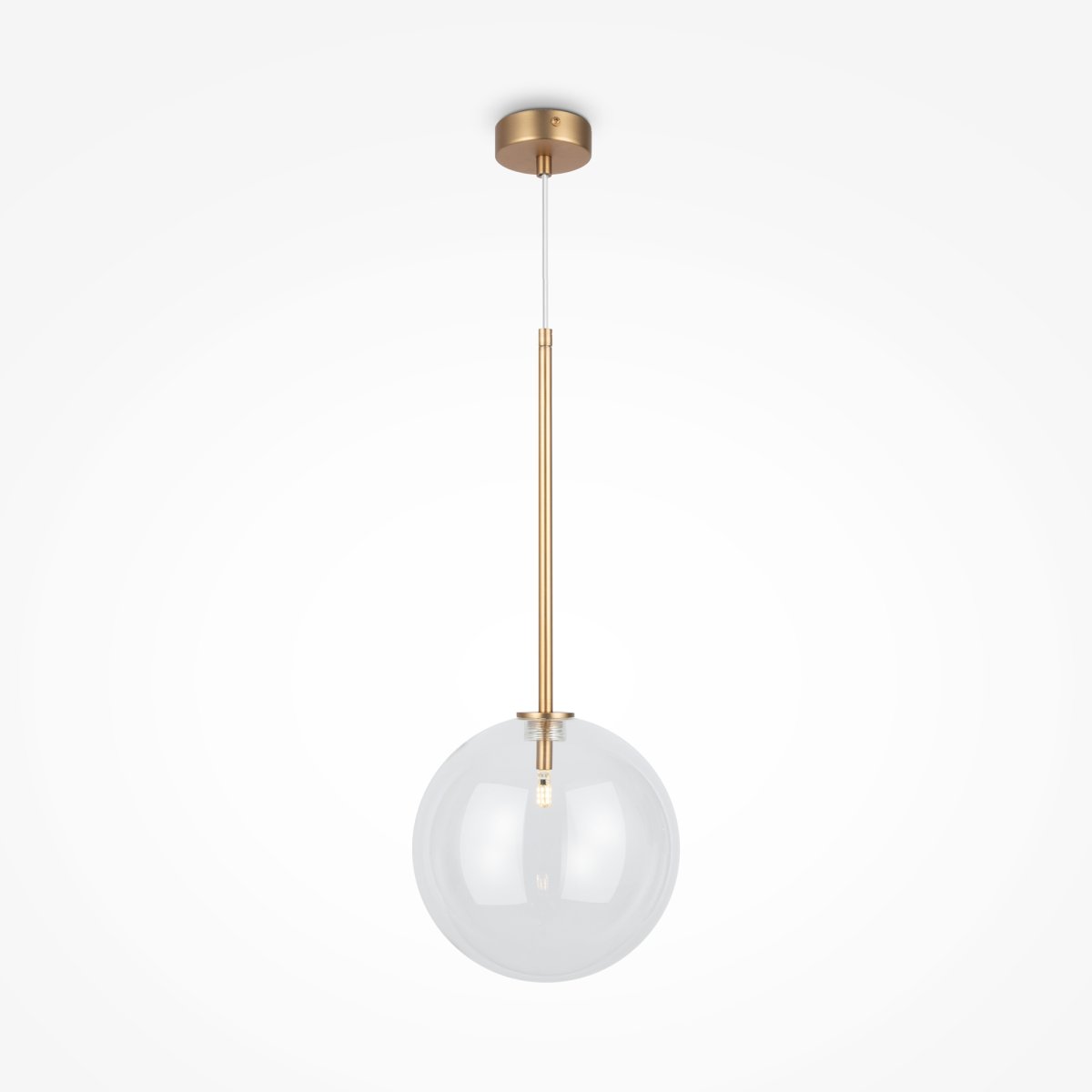 Mood Ø20 Messing hängelampe Von Maytoni - Diese Serie bezaubert durch ihre harmonischen Proportionen und die einzigartige Kombination aus Metallstruktur und Glaskugel.