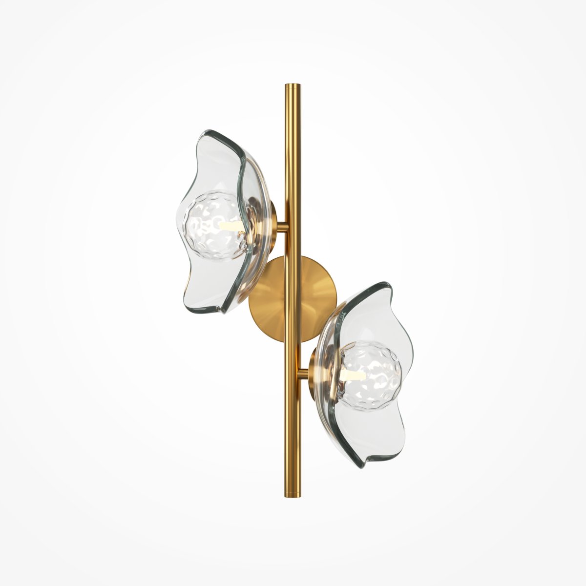 Miracle 2 Messing wandlampe Von Maytoni - Die Lampe hat eine weiche und organische Form, die zu einem spektakulären Lichteffekt beiträgt.