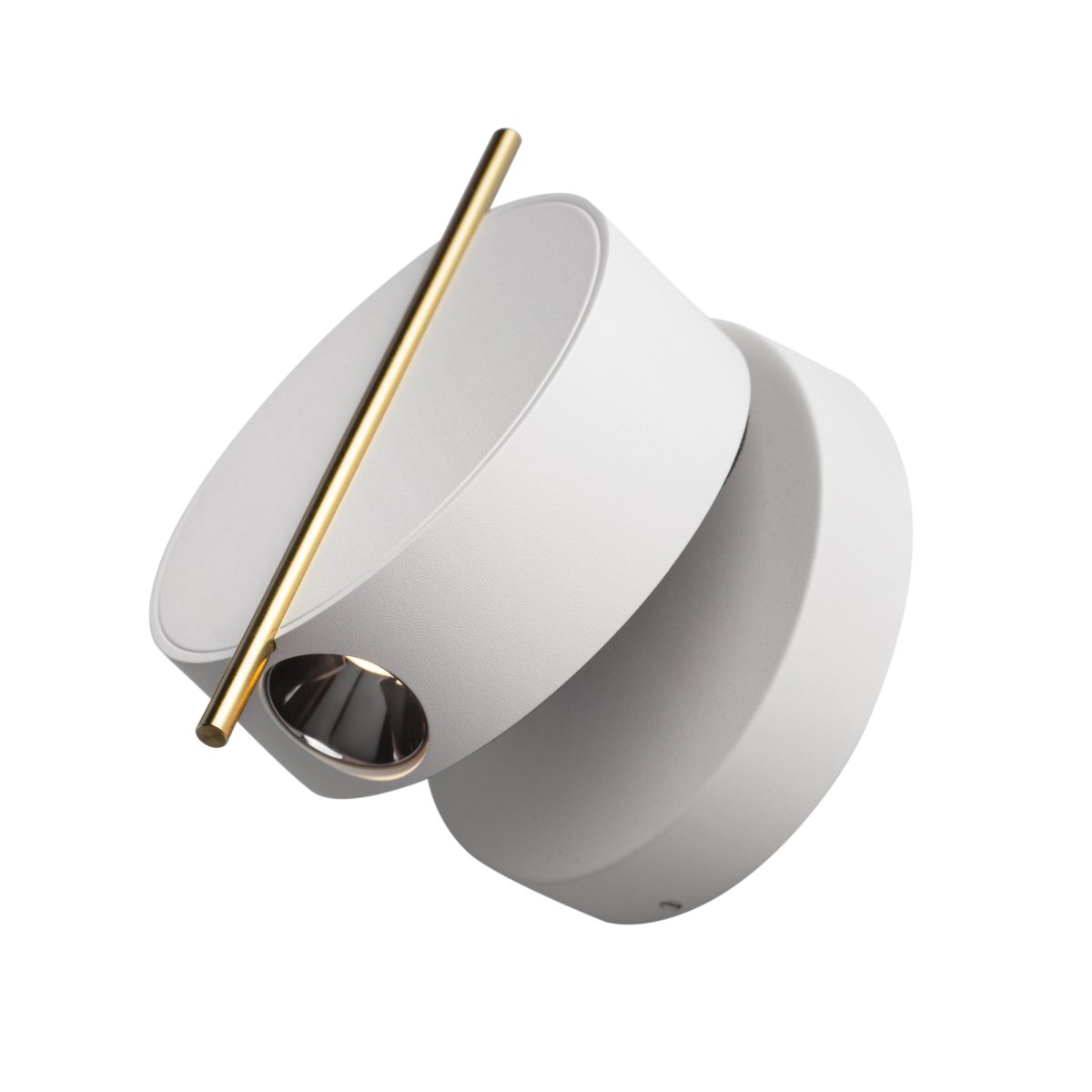 Nuance Ø10 Weiß wandlampe Von Maytoni - Der drehbare Fuß und die verstellbare Lichtquelle, die sich über einen eleganten Metallstab bequem ausrichten lässt, schaffen sowohl angenehmes Arbeitslicht als auch eine gemütliche Atmosphäre im Schlafzimmer.