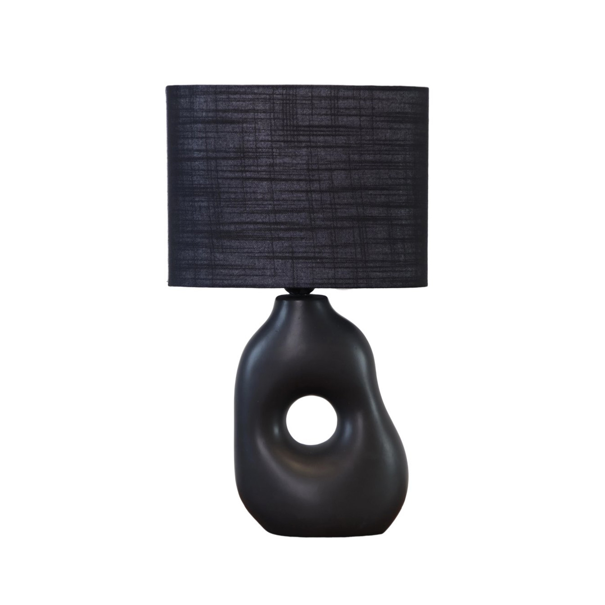 Pikazo 45cm Schwarz tischlampe Von Lampan - Das moderne und künstlerische Design macht die Leuchte zu einem stilvollen Blickfang, der jedem Raum Licht und Charakter verleiht.