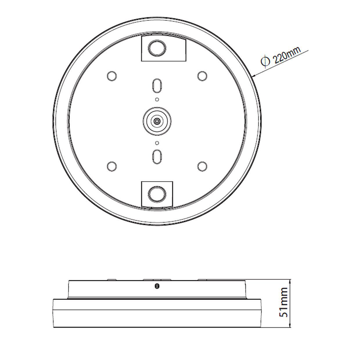 Plafondy Ø22 Weiß Von Designlight - Die Leuchte ist staub- und wasserdicht (Schutzart IP54) und somit auch f&uuml;r anspruchsvolle Umgebungen geeignet.