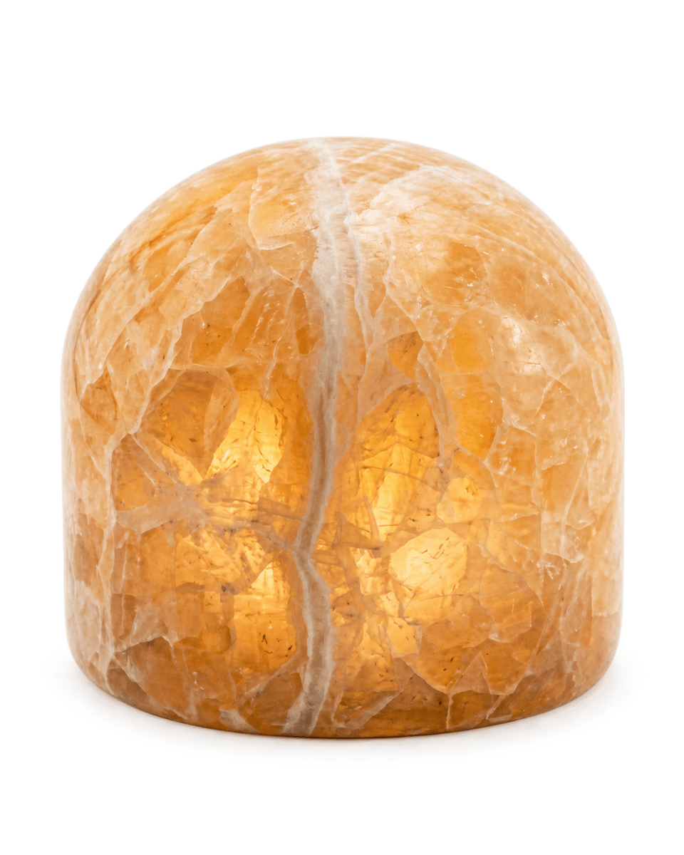 Marble 9cm Beige Von Unison - Marmor ist ein wundersch&ouml;nes Dekorationselement auf dem Tisch, im Fenster oder im Regal und verbreitet ein angenehmes Licht im Raum.