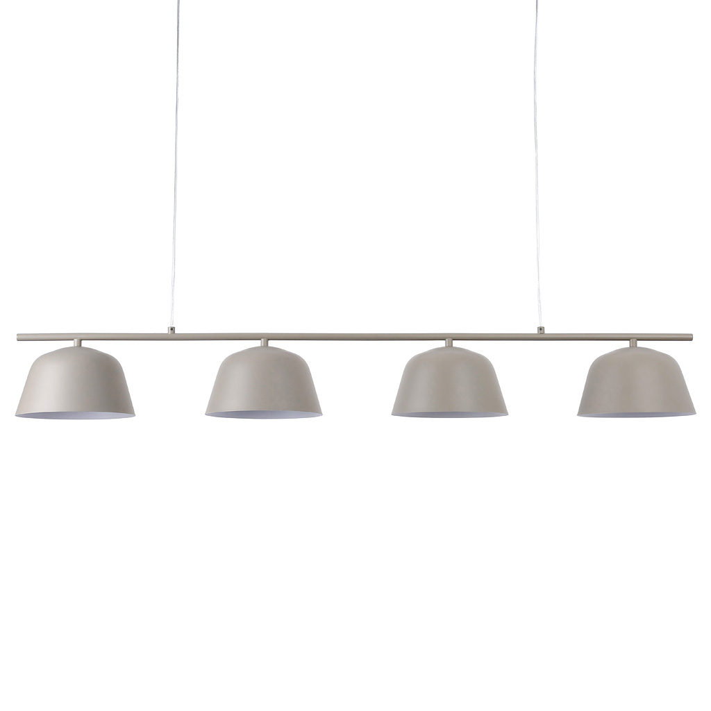Pop 142cm Beige hängelampe Von Nordic Lighting - Ihre klaren Linien und die nach unten gerichteten Schirme sorgen f&uuml;r ein angenehmes und funktionales Licht &uuml;ber dem Esstisch oder in der K&uuml;che.
