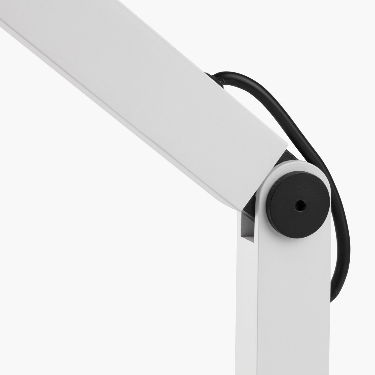 Inviting 86cm Weiß schreibtischlampe Von Faro Barcelona - Durch Aufschieben des oberen Rings und Hin- und Herbewegen des Kopfes regulieren Sie die Helligkeit, durch Drehen ver&auml;ndern Sie die Farbtemperatur.