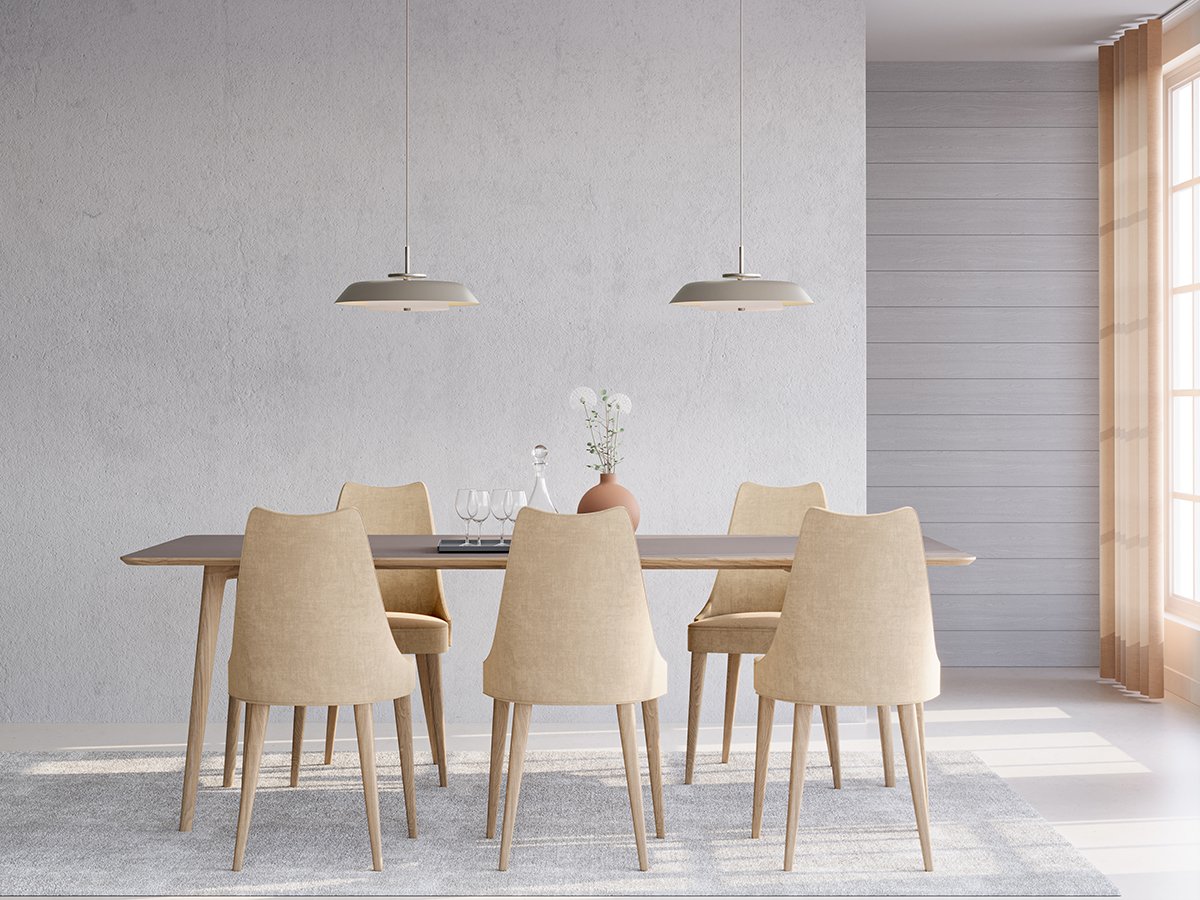 Horisont Ø43 Sekt hängelampe Von Belid - Inspiriert von der Geschichte Belids und der Küstenlage Varbergs, besticht diese Lampe durch ihr kontrastreiches und zugleich harmonisches Design.