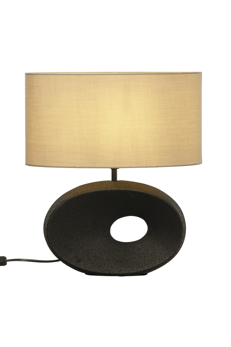 Ellipse 42cm Schwarz tischlampe Von Aneta Lighting - Ellipse ist eine vielseitige Tischlampe, die auf dem Nachttisch, dem Schreibtisch oder im Fenster platziert werden kann, um eine warme und einladende Atmosphäre im Raum zu schaffen.