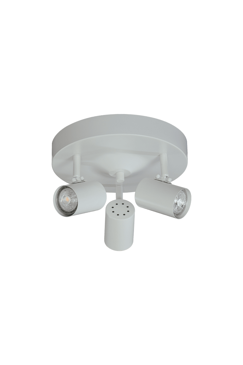 Hugin 3 Weiß spotlight Von Aneta Lighting - Der praktische Strahler Hugin mit seinen drei verstellbaren Leuchtenköpfen ermöglicht es Ihnen, das Licht ganz einfach nach Ihren Wünschen auszurichten.