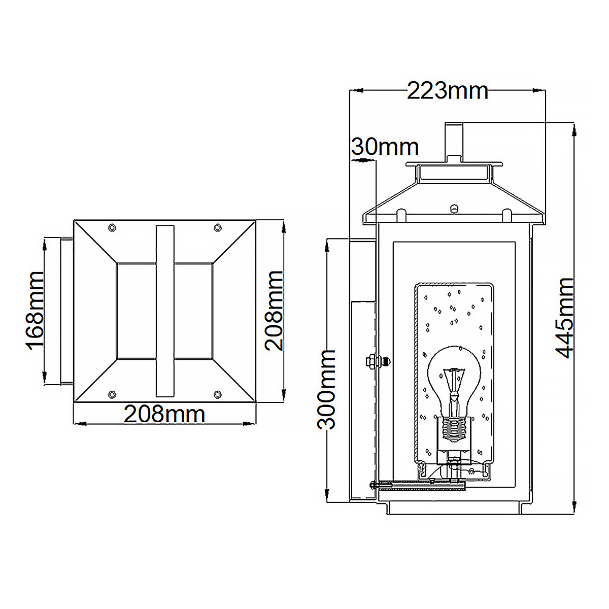 Atwater 45cm Messing außenlampe Von Elstead Lighting - Med IP44-klassning &auml;r Atwater skyddad mot fukt och v&auml;derp&aring;verkan, vilket g&ouml;r den till en elegant och l&aring;ngvarig l&ouml;sning f&ouml;r entr&eacute;er, uteplatser och tr&auml;dg&aring;rdsmilj&ouml;er.