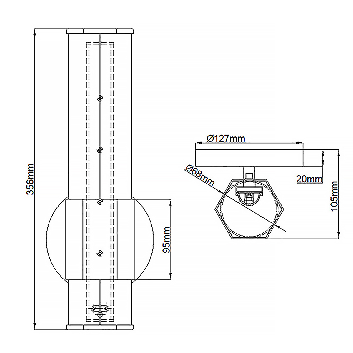 Facet 35cm Antikes Messing badezimmerlampe Von Elstead Lighting - Facet ist eine moderne und stilvolle Badezimmerlampe, die Funktion und Ästhetik vereint.