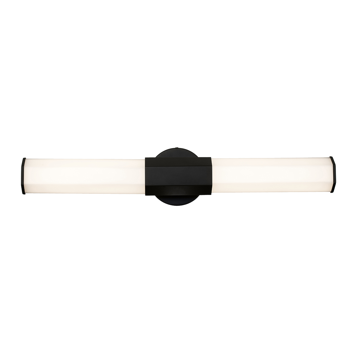 Facet 65cm Schwarz badezimmerlampe Von Elstead Lighting - Facet ist eine moderne und stilvolle Badezimmerlampe, die Funktion und Ästhetik vereint.