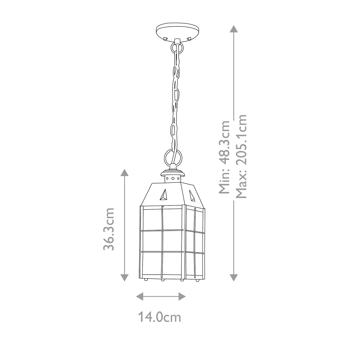 Nantucket 36cm Antikes Messing Von Elstead Lighting - Tillverkad av massiv m&auml;ssing och glas, erbjuder den en robust och elegant konstruktion som &aring;ldras vackert &ouml;ver tid.