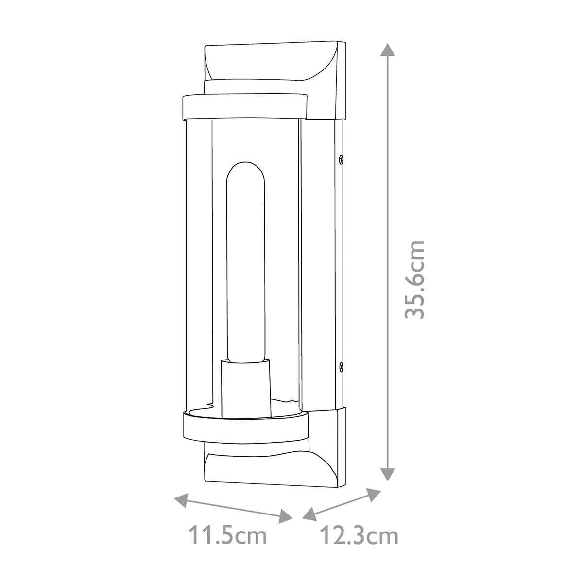 Pearson Schwarz außenlampe Von Elstead Lighting - Tillverkad av aluminium, m&auml;ssing och glas, erbjuder den en robust och h&ouml;gkvalitativ konstruktion med en vacker texturerad svart finish.