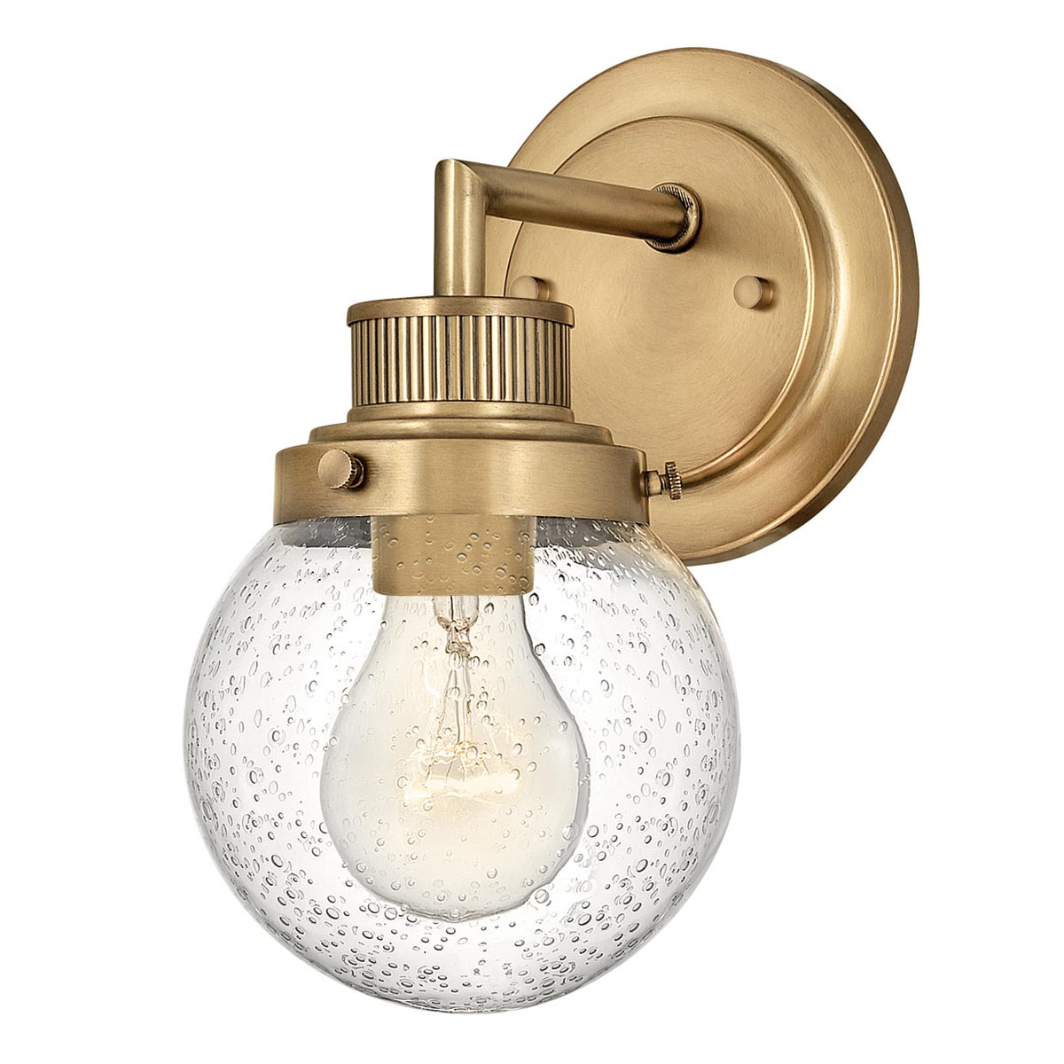 Poppy Ø13 Antikes Messing badezimmerlampe Von Elstead Lighting - Poppy strahlt nicht nur zeitlosen Charme aus, sondern verfügt auch über die Schutzart IP44 und ist somit die perfekte Wahl für die Badezimmerbeleuchtung.