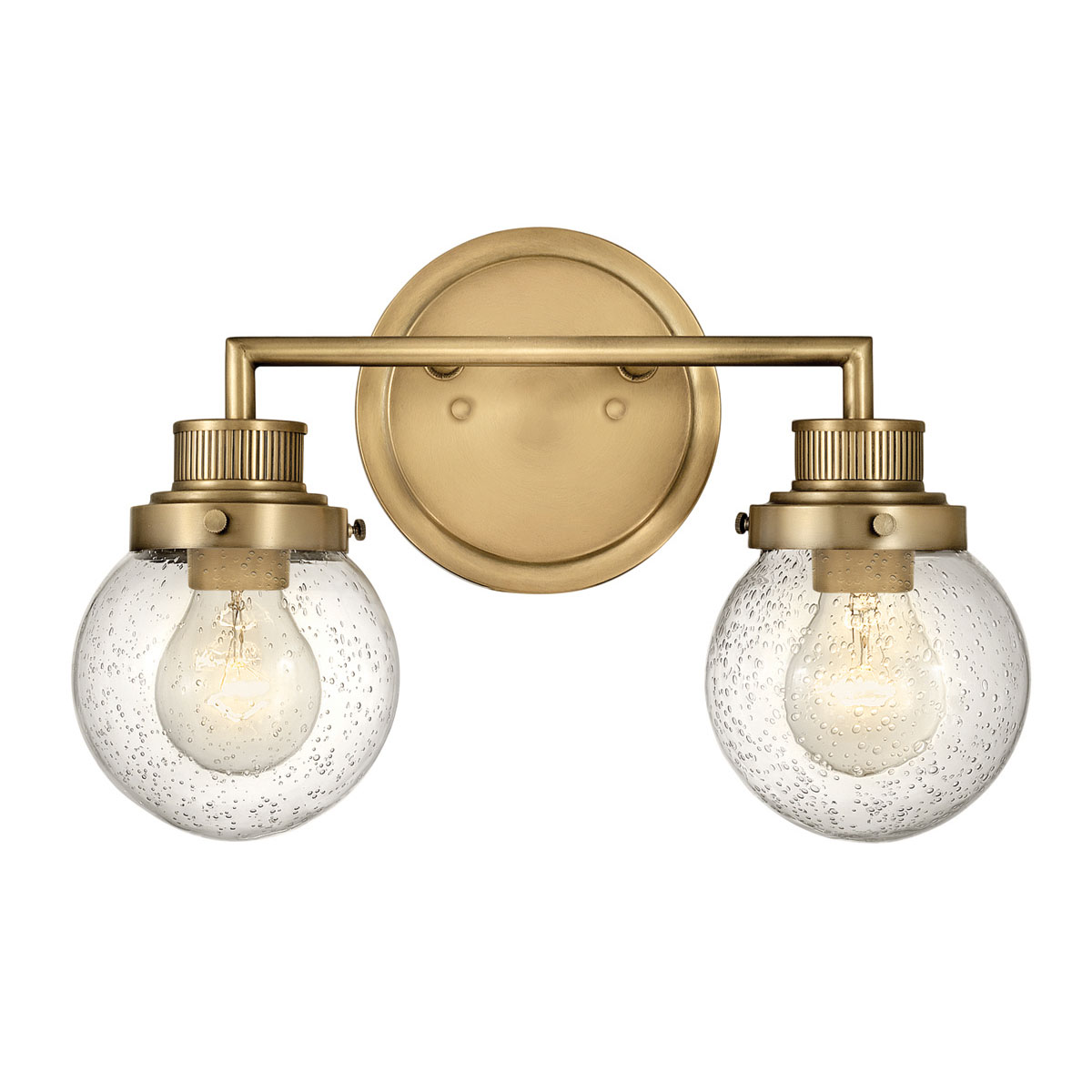 Poppy 37cm Messing badezimmerlampe Von Elstead Lighting - Mit der Schutzart IP44 ist Poppy gegen Feuchtigkeit und Spritzwasser geschützt und eignet sich daher ideal für die Platzierung neben dem Spiegel oder auf einem Regal.