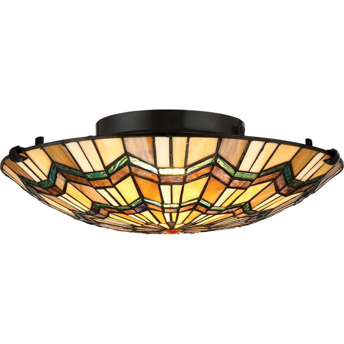 Alscott Ø42 Mehrfarbig Von Elstead Lighting - Der klassische Lampensockel ist elegant in Bronze gehalten und unterstreicht den zeitlosen und handwerklichen Charakter des Designs.